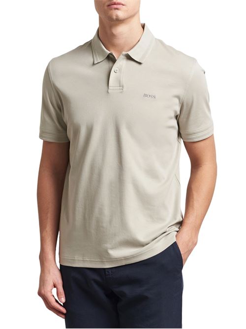 Polo uomo beige in cotone Boss Orange | 50520109271